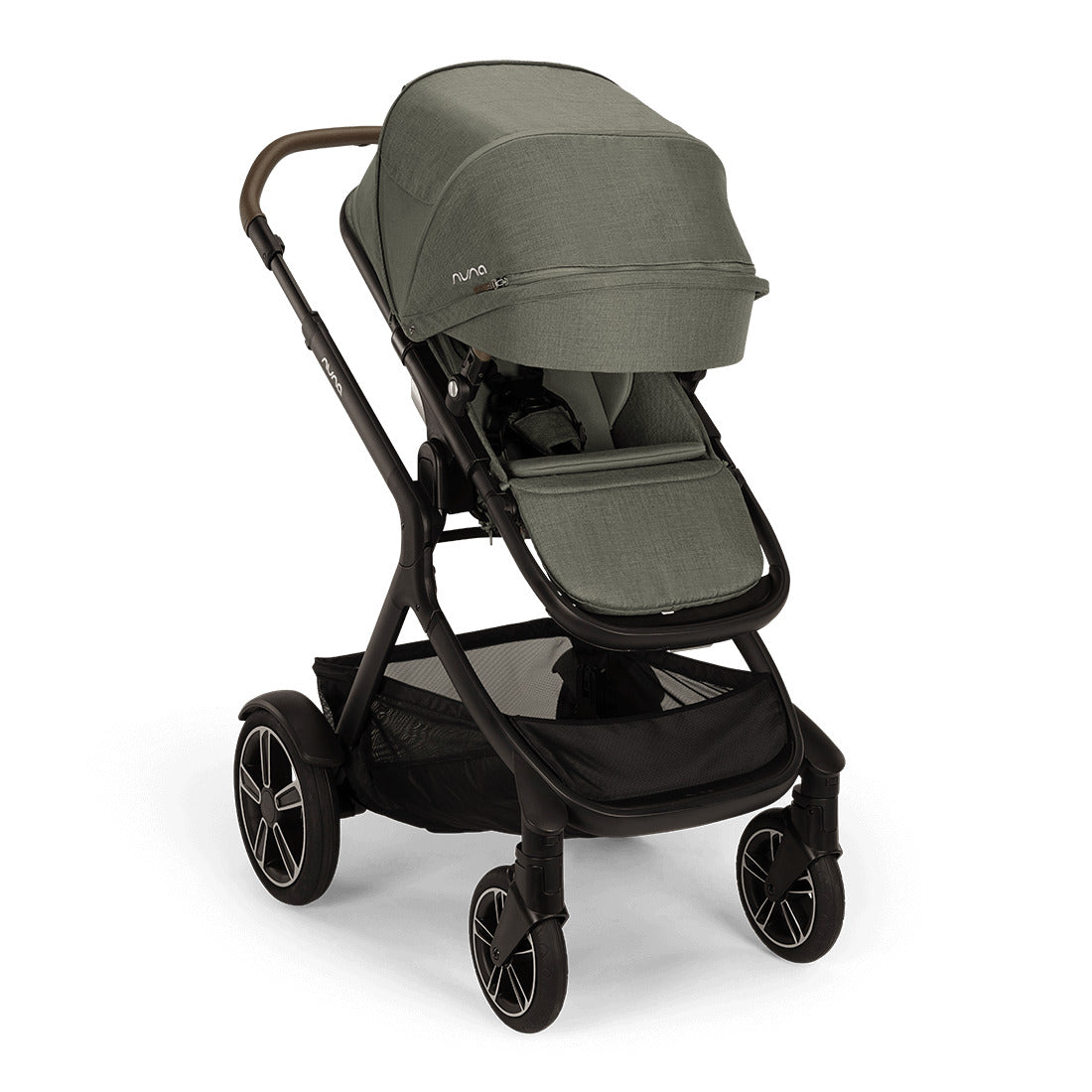 Demi Next pushchair front view in Pine Colour from Nuna