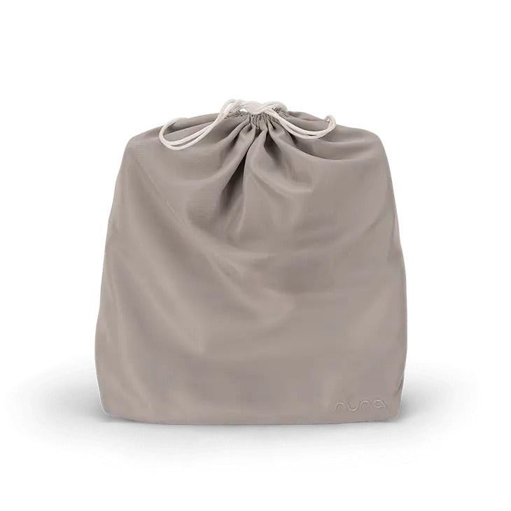 Nuna Caviar Diaper Bag in a cover