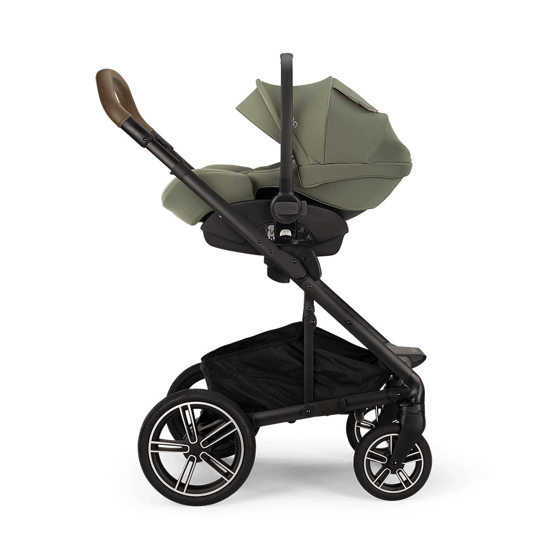 Nuna Mixx Next Stroller in pine with capsule