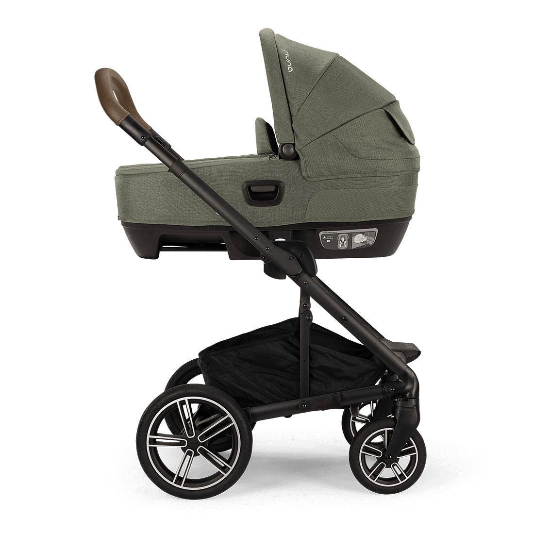 Nuna Mixx Next Stroller in pine with carry cot