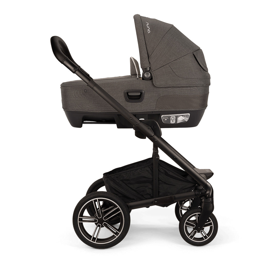 Nuna Mixx Next Carry Cot attached with a stroller