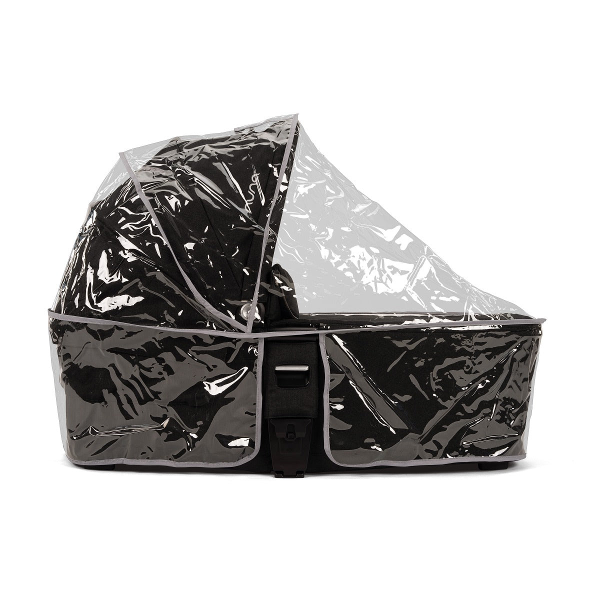 Mixx Next Carry Cot Side View with rain cover