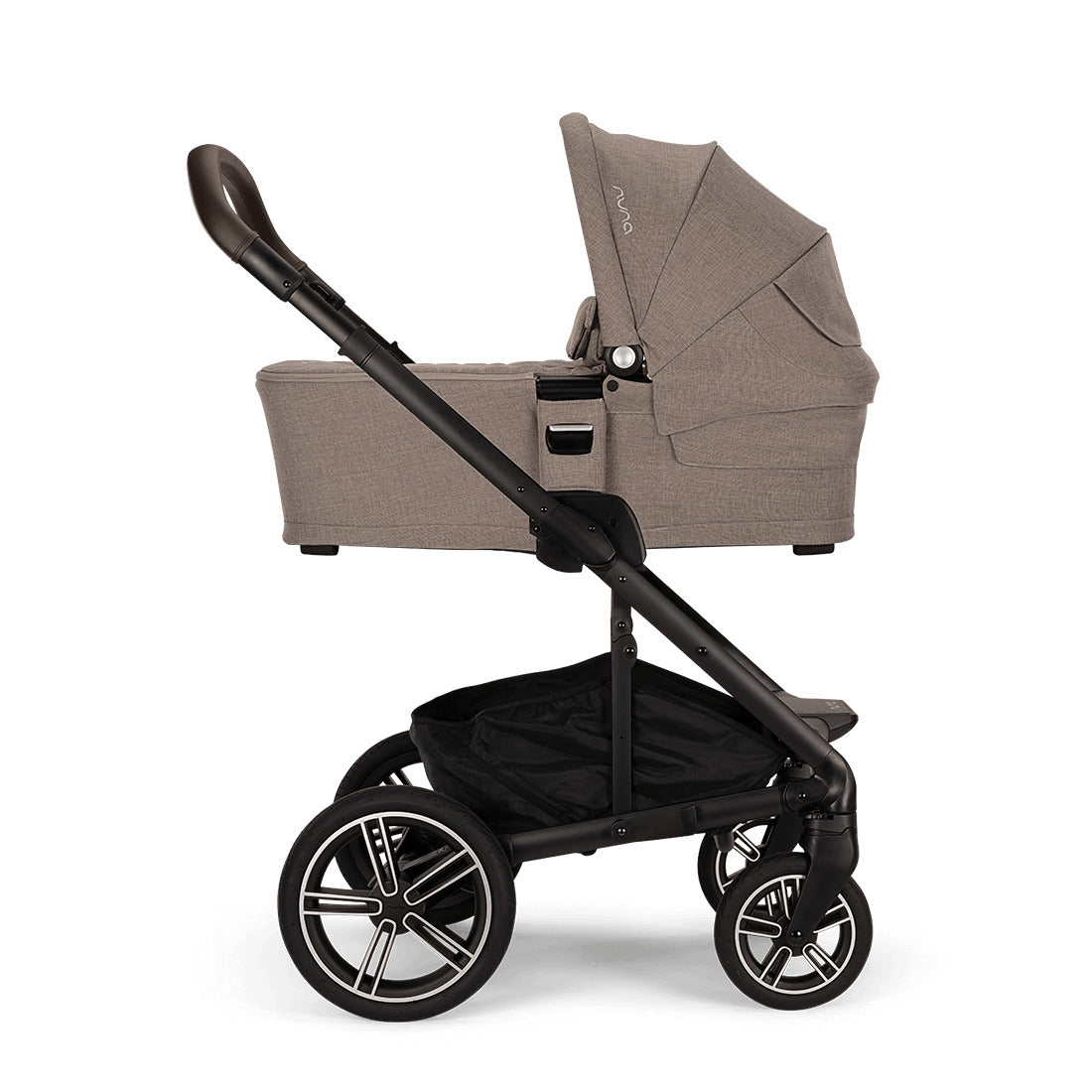 Carry Cot attached with Mixx Next Stroller in Cedar