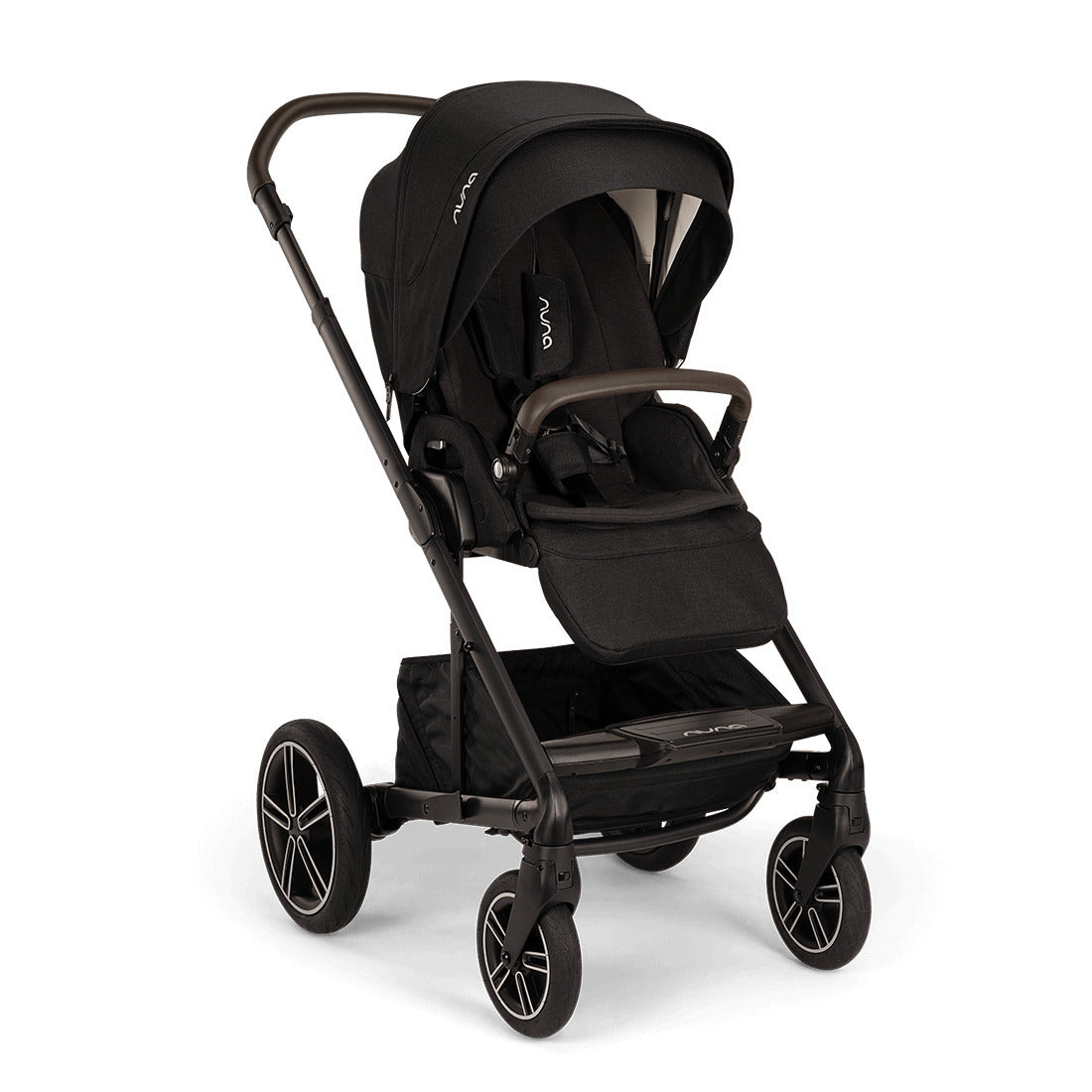 Nuna Mixx Next Stroller with chocolate handle front view:image,small_image,thumbnail,swatch_image