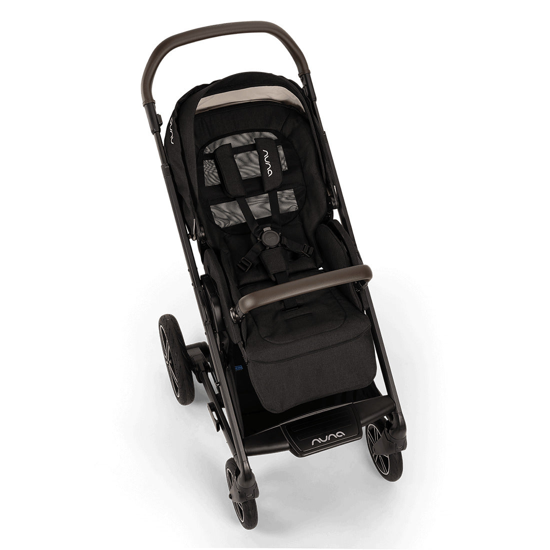 Nuna Mixx Next Stroller with chocolate handle front view