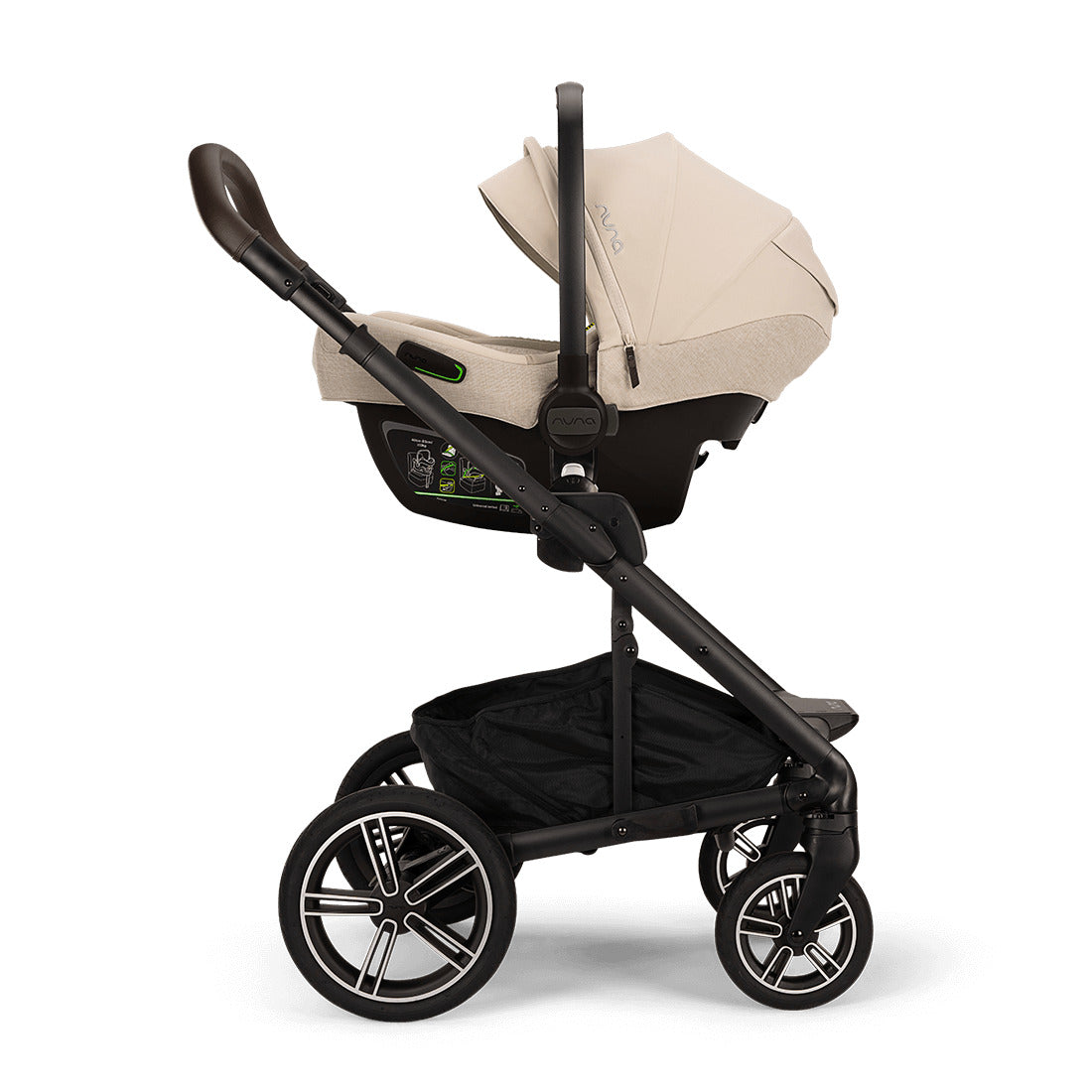 Mixx Next stroller from Nuna with attached infant capsule