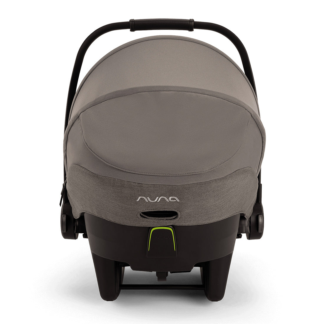 Pipa Next infant capsule in granite color with blank handle rear view