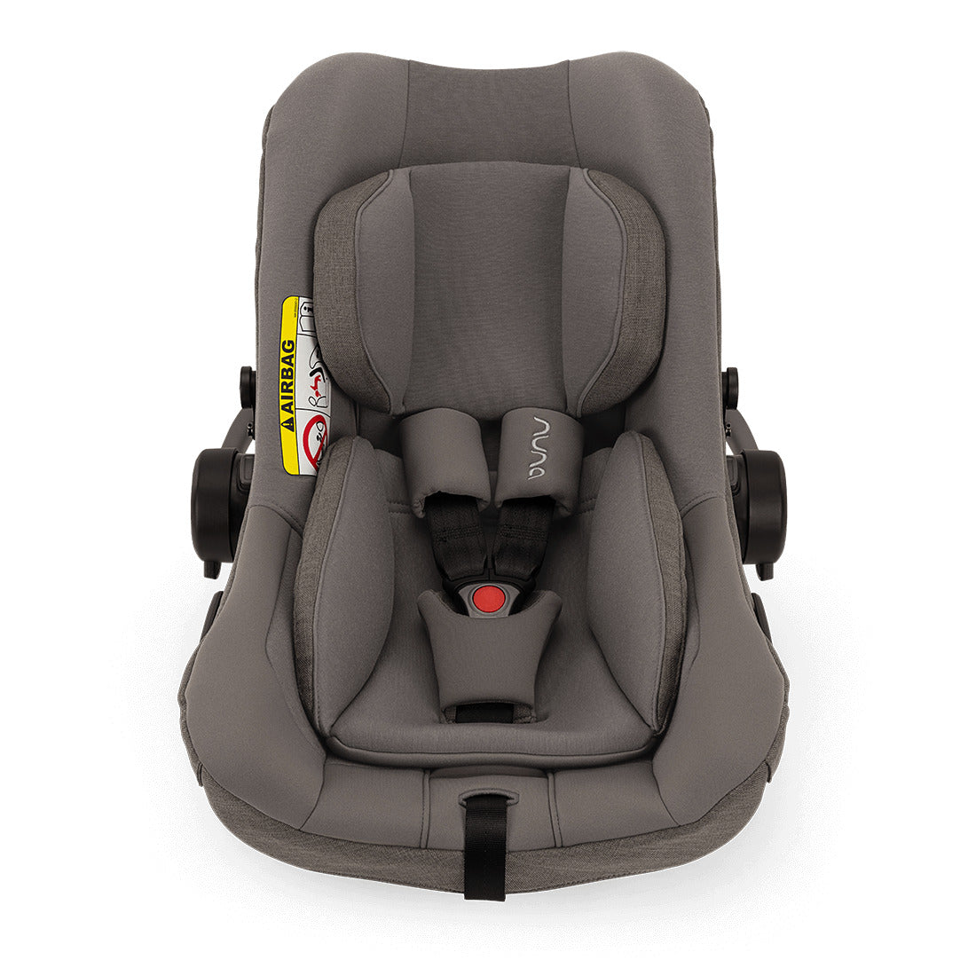 Pipa Next infant capsule in granite color with blank handle baby insert