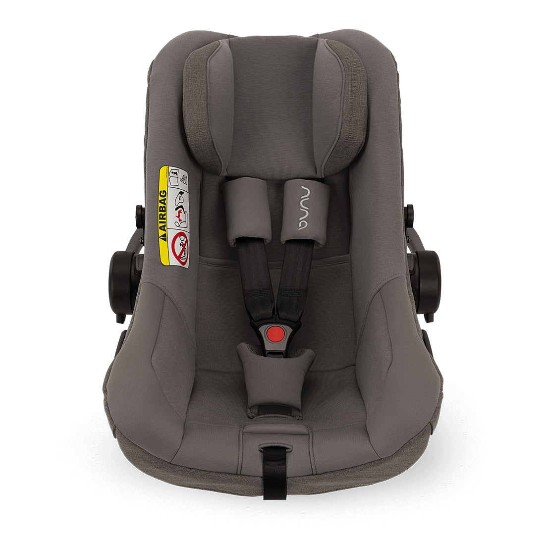 Pipa Next infant capsule in granite color with blank handle baby insert