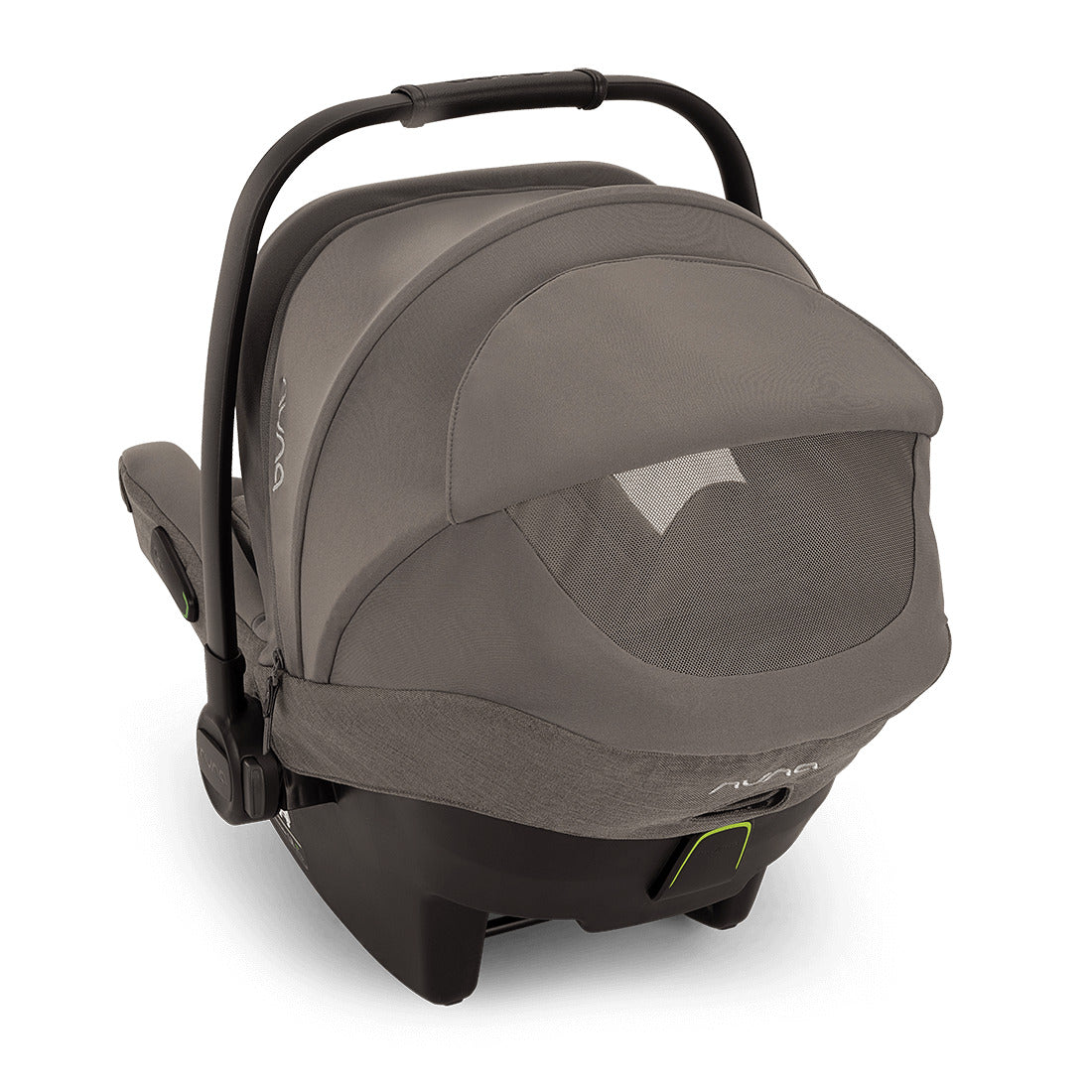 Pipa Next infant capsule in granite color with blank handle with net