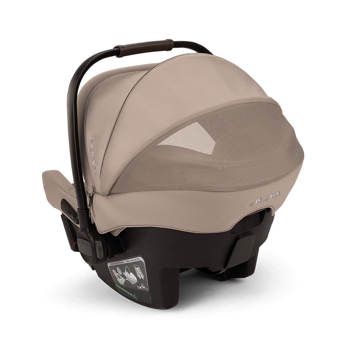 Nuna pipa Urbn in Cedar colour rear view