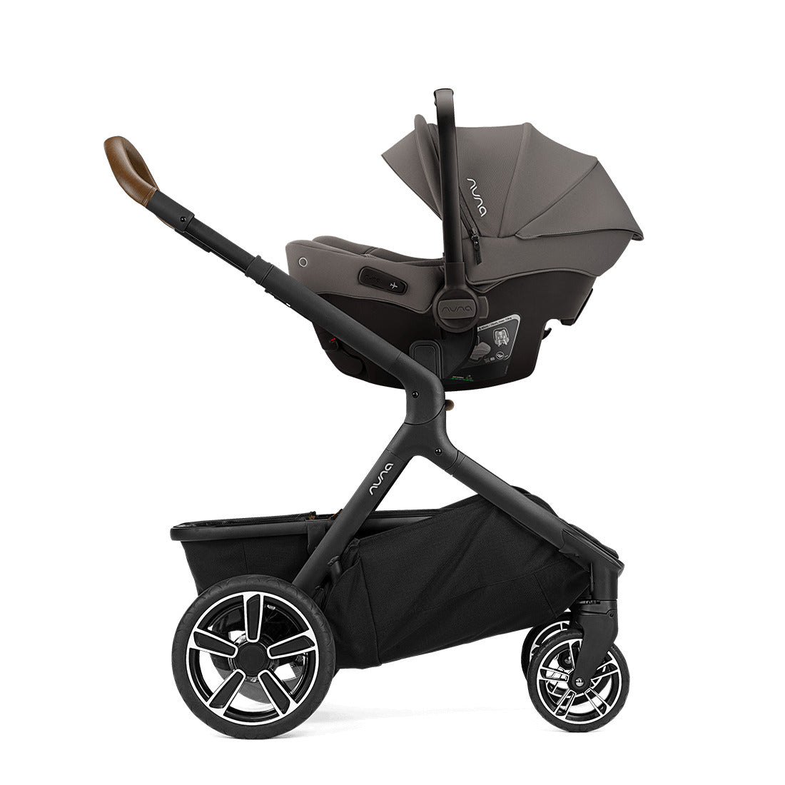 Pipa Urbn EU Version in Granite by Nuna on stroller