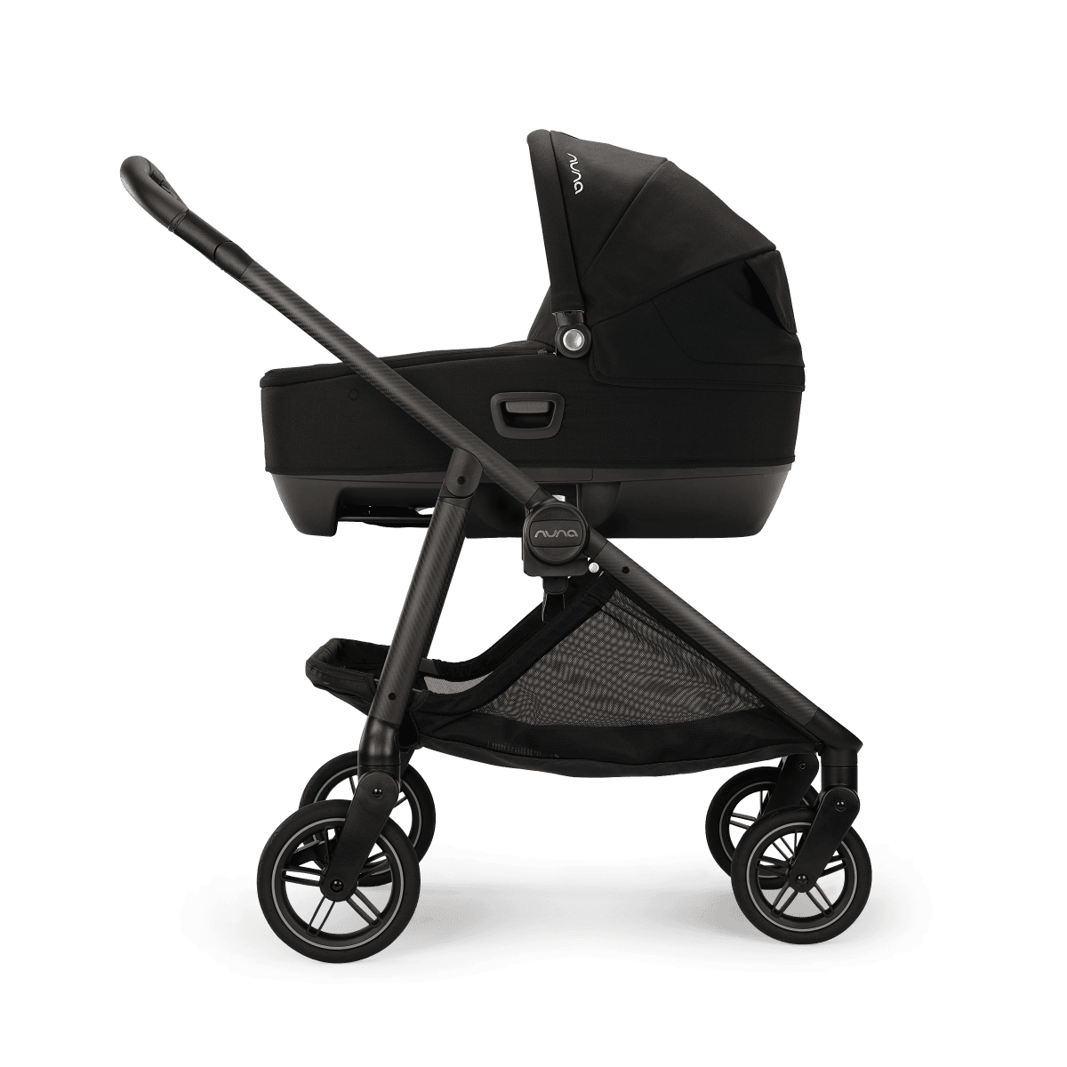 Nuna Swiv Caviar Side View