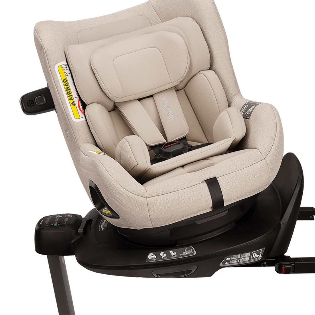 Todl Next - Nuna Car seat in Biscotti front view close up
