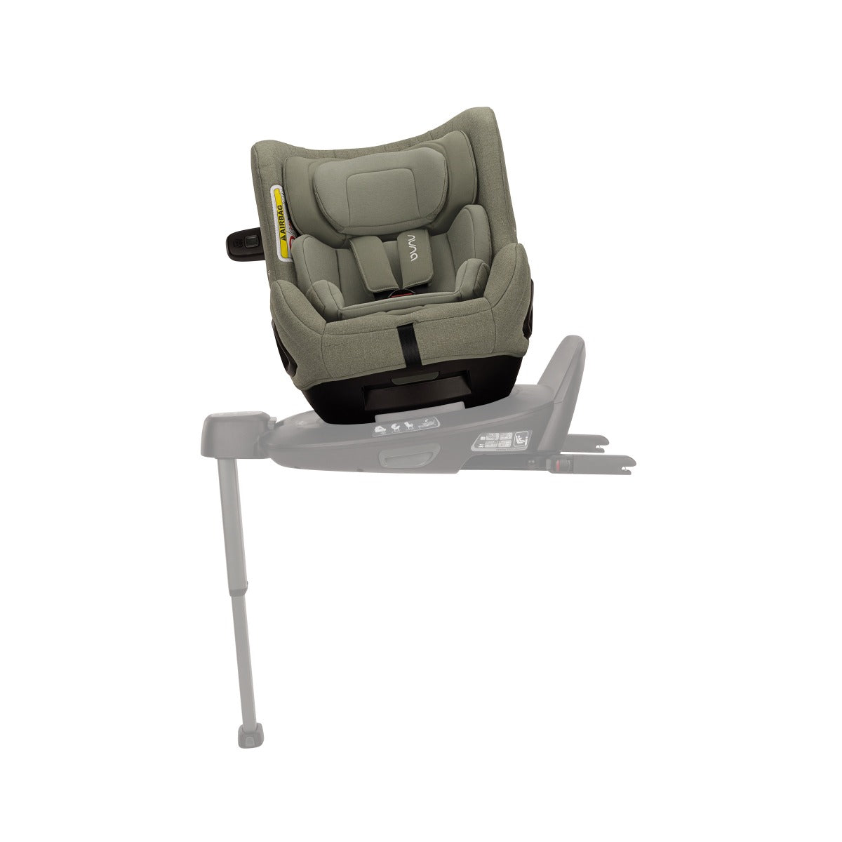 Todl Next car seat in Pine Colour on a base next