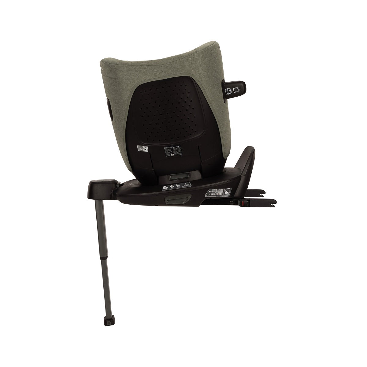 Todl Next car seat in Pine Colour on a base next rear view
