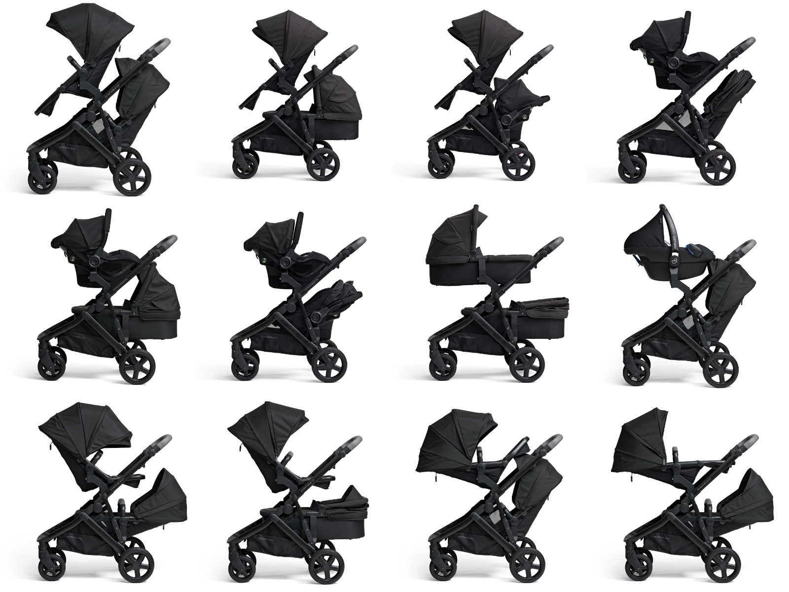 Edwards and Co olive second seat kit in black luxe