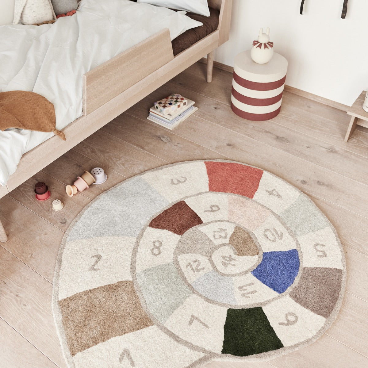 Nautilus Hopscotch Rug lifestyle