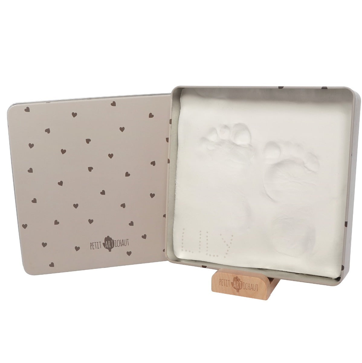 Petit Artichaut baby box square in pretty hearts print:image,small_image,thumbnail,swatch_image