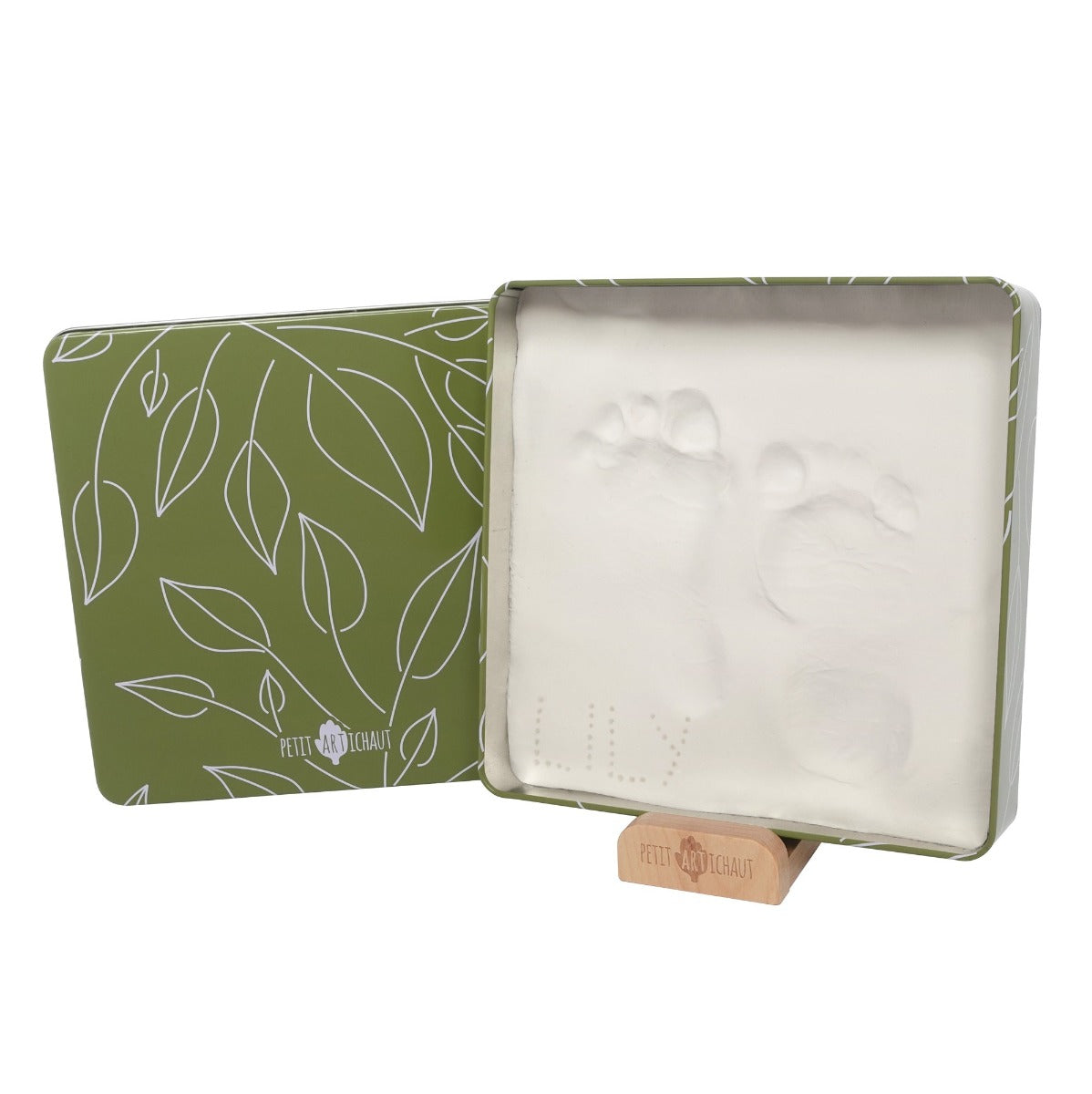Petit Artichaut baby box square in olive tree print:image,small_image,thumbnail,swatch_image