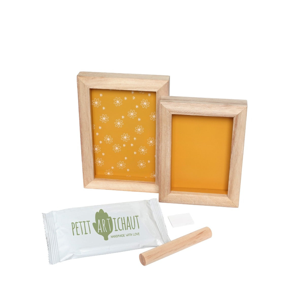 Petit Artichaut 2 frames baby imprint keepsake