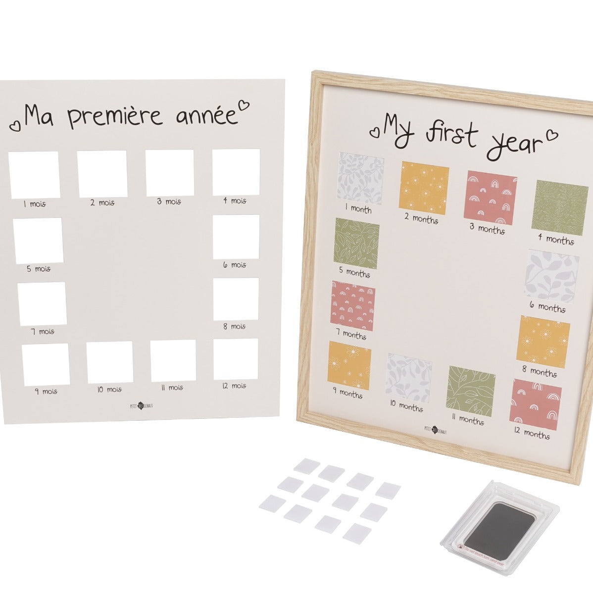 Baby one year memory photos frame kit