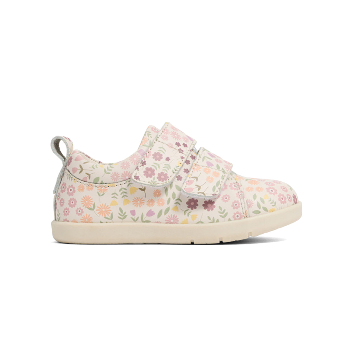 Floral print 1st walker shoes side view