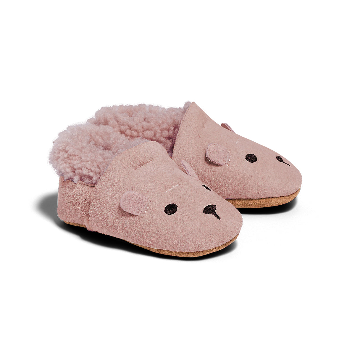 Pink soft winter baby shoes:image,small_image,thumbnail
