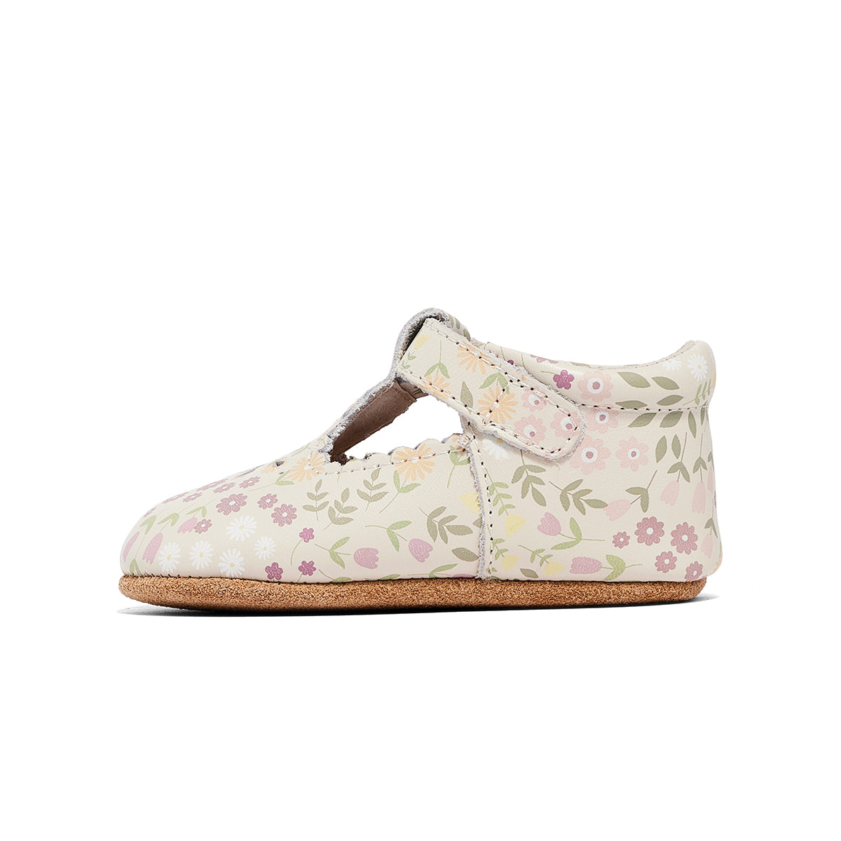Floral print baby shoes