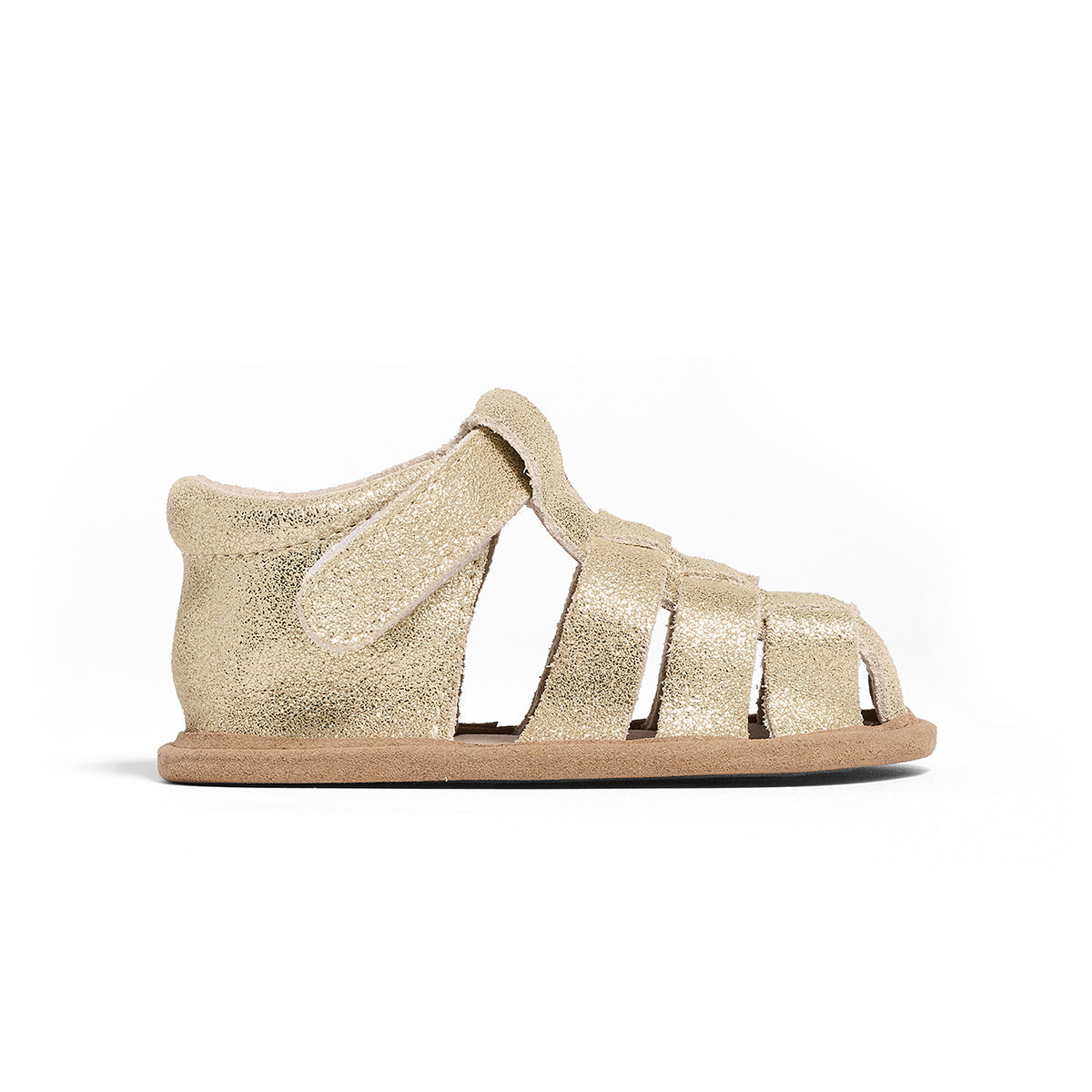 Pretty Brave Rio Baby Sandals in Gold side