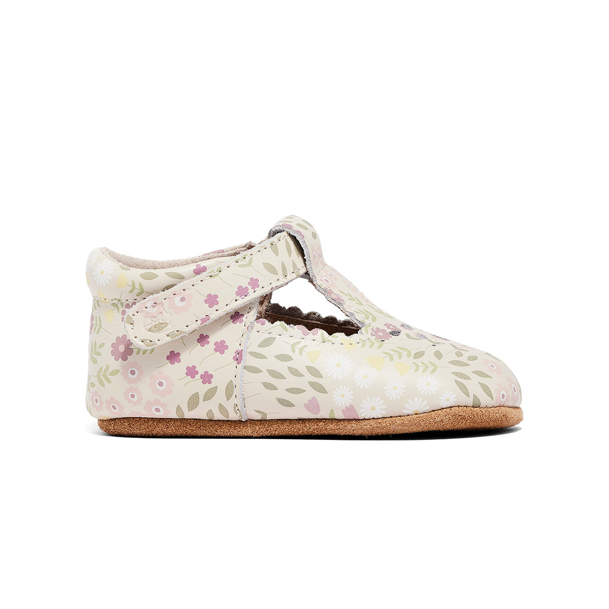 Floral print baby shoes