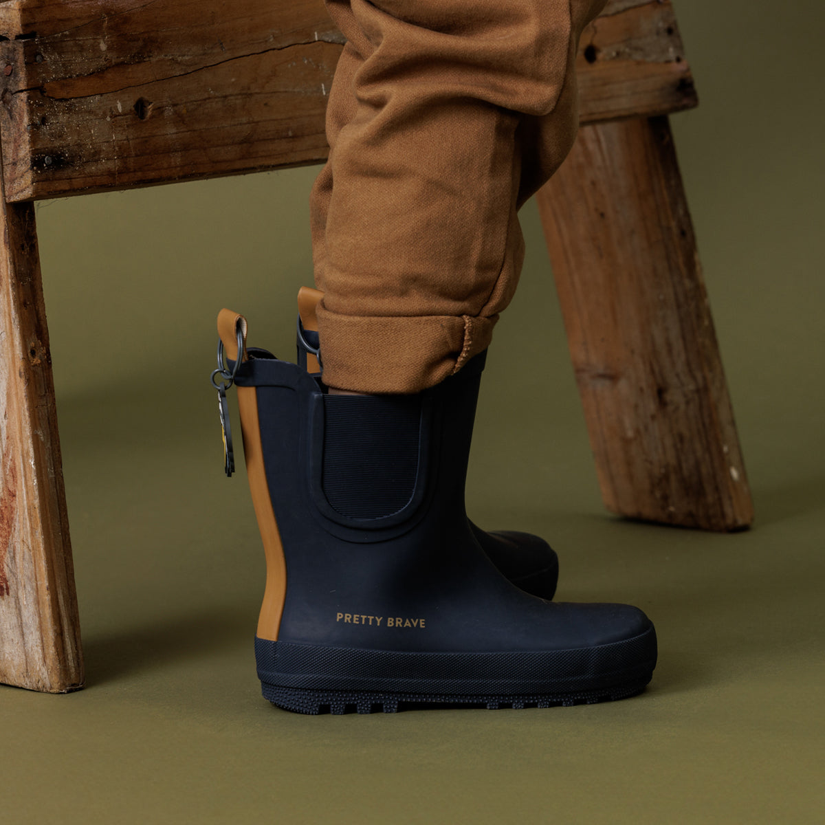 Rubber rain boots for kids