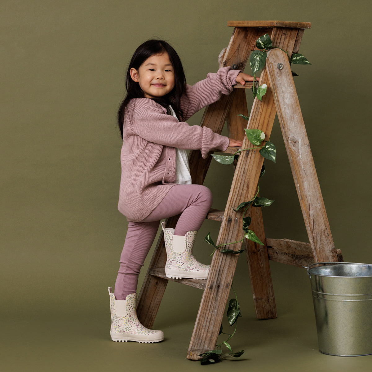 Rubber rain boots for kids