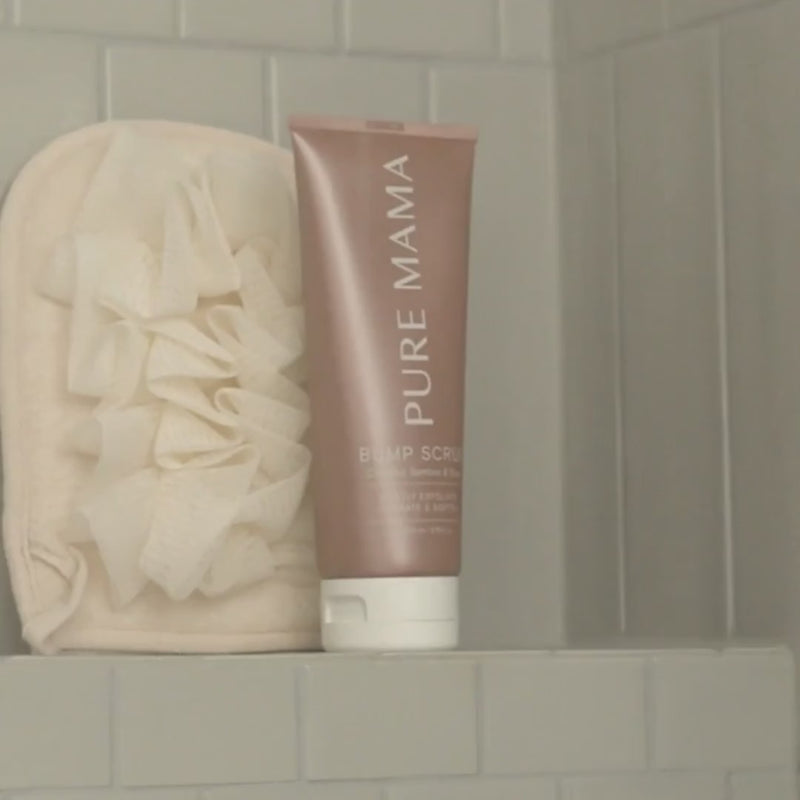 Refresh and Exfoliate with the Pure Mama Bump Scrub.