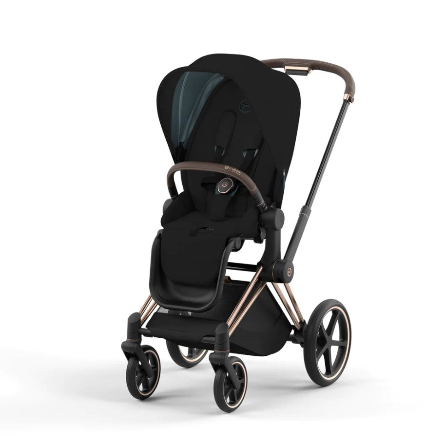 Priam Pram 2022. Rose Gold + Stardust Black Plus :image,small_image,thumbnail,swatch_image
