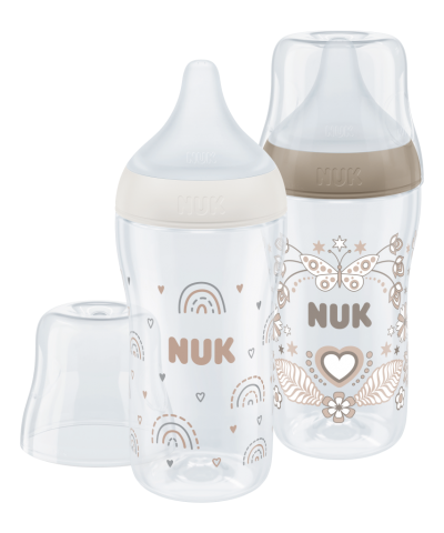 NUK Perfect Match PP Bottle 260ml 2pk - NUK - Dimples