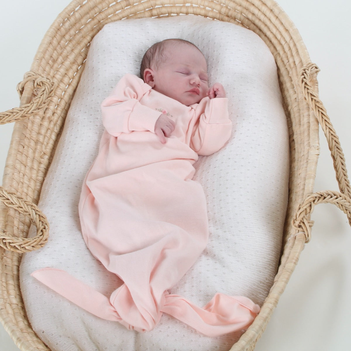 Dimples Summer 2022/23 collection pastel skies cotton gown in pink rose