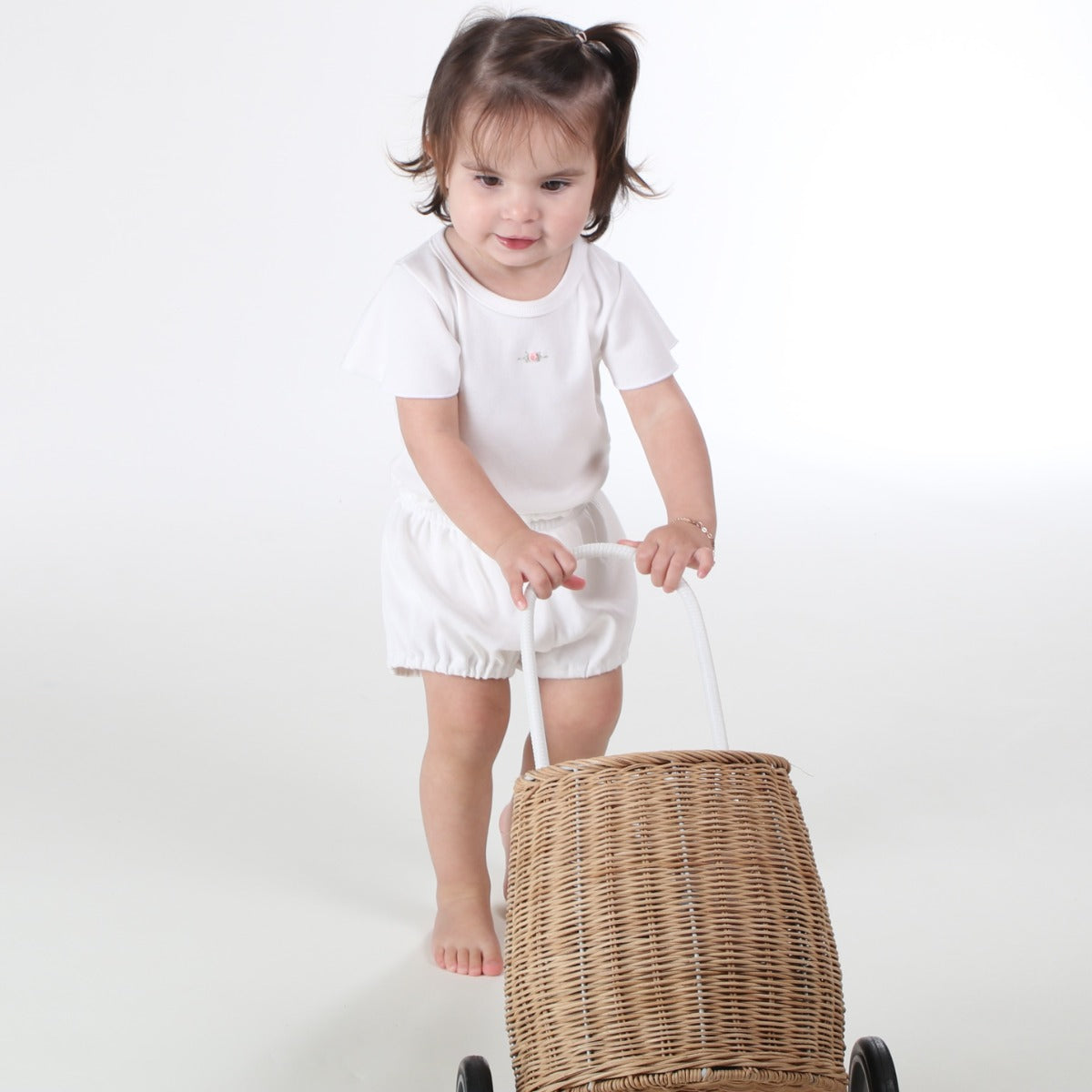 dimples summer 2022/23 collection pastel skies cotton bloomer in white