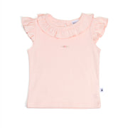 dimples summer 2022/23 collection pastel skies cotton frill top in pink rose:image,small_image,thumbnail