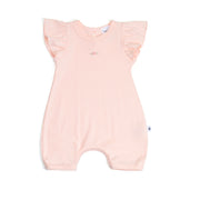 Dimples summer 2022/23 collection pastel skies cotton frill sleeve romper pink rose:image,small_image,thumbnail