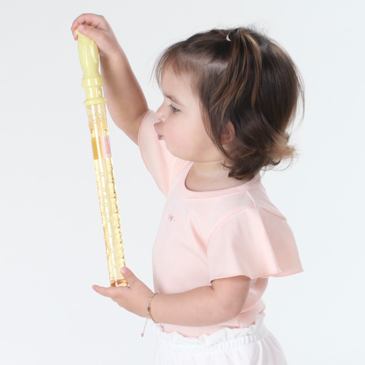 Dimples summer 2022/23 collection pastel skies cotton petal sleeve bodysuit in pink 