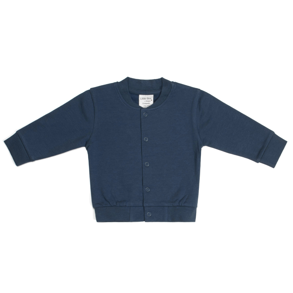 Cotton Fleece Kids Jacket in Navy blue with buttons:image,small_image,thumbnail,swatch_image