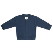 Cotton Fleece Kids Jacket in Navy blue with buttons:image,small_image,thumbnail,swatch_image