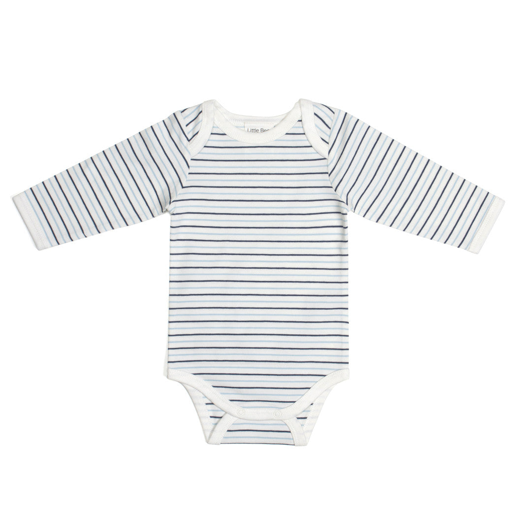 Cotton long sleeve bodysuit for baby boy in stripes:image,small_image,thumbnail,swatch_image