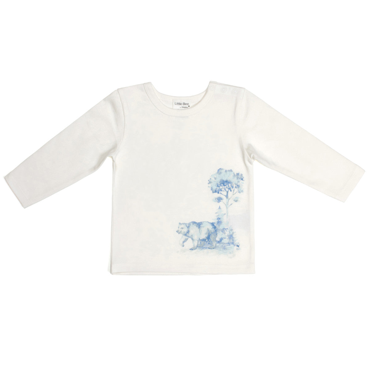 Long Sleeve KidCotton Top with printed  bear:image,small_image,thumbnail,swatch_image