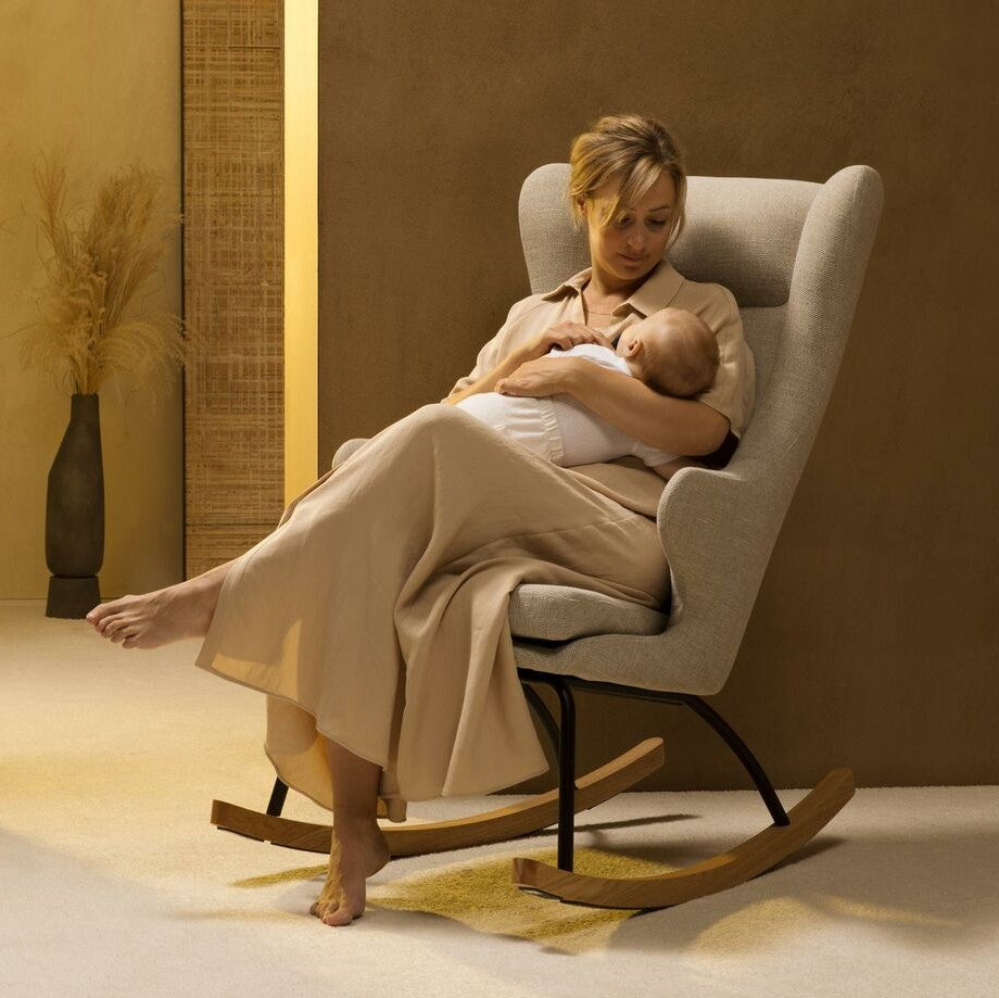 Quax rocking Chair in sand grey