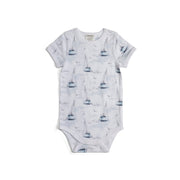 Organic cotton one-piece with boats print:image,small_image,thumbnail