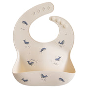 Mushie Silicone baby bib in whales:image,small_image,thumbnail,swatch_image