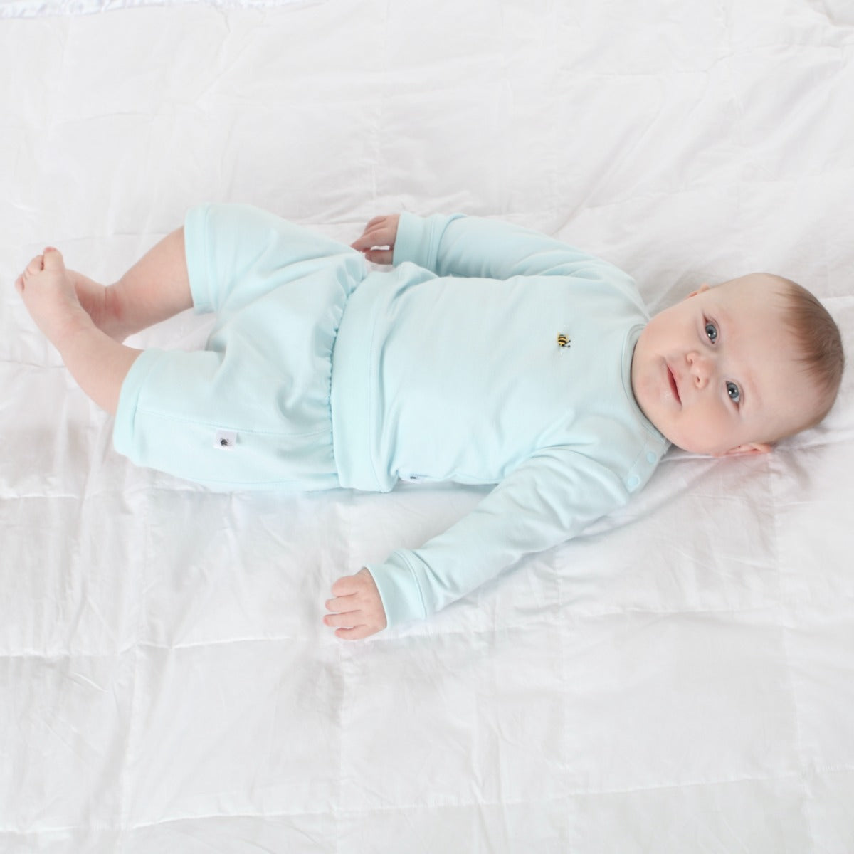 Dimples summer delights cotton jumper in Blue bee