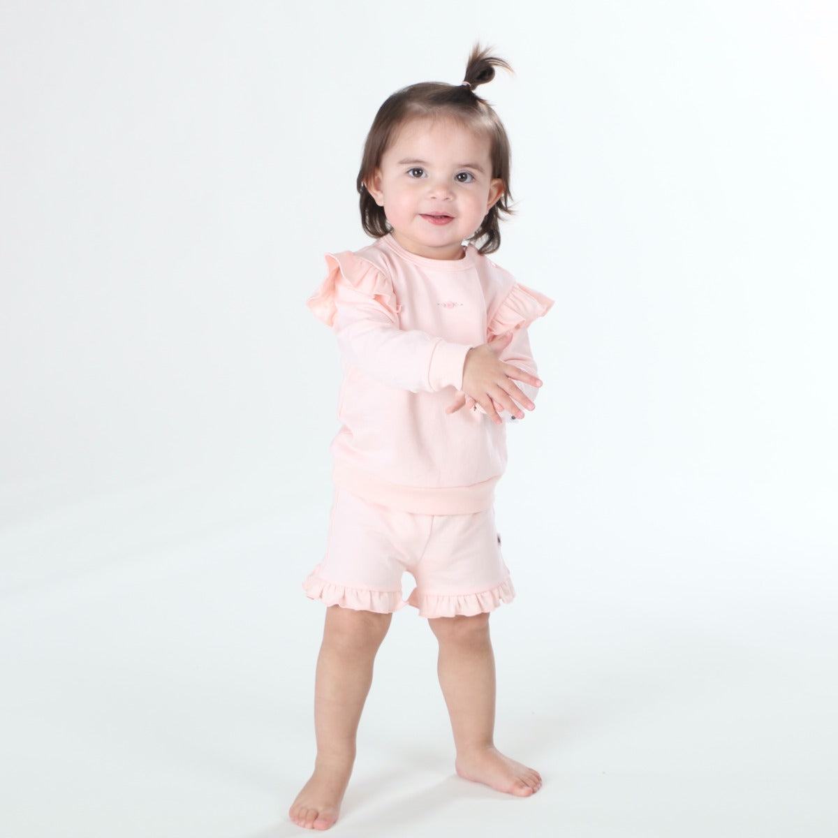 Dimples summer delights collection 2022 cotton frill jumper in Pink